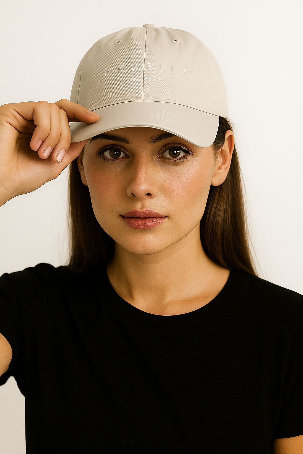 GORRA BEIGE CON LOGO FRONTAL MORELLI UNISEX