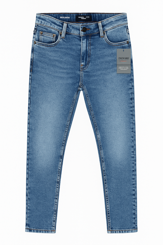 PANTALÓN JEAN HOMBRE CELESTE LLANO BASTA NORMAL