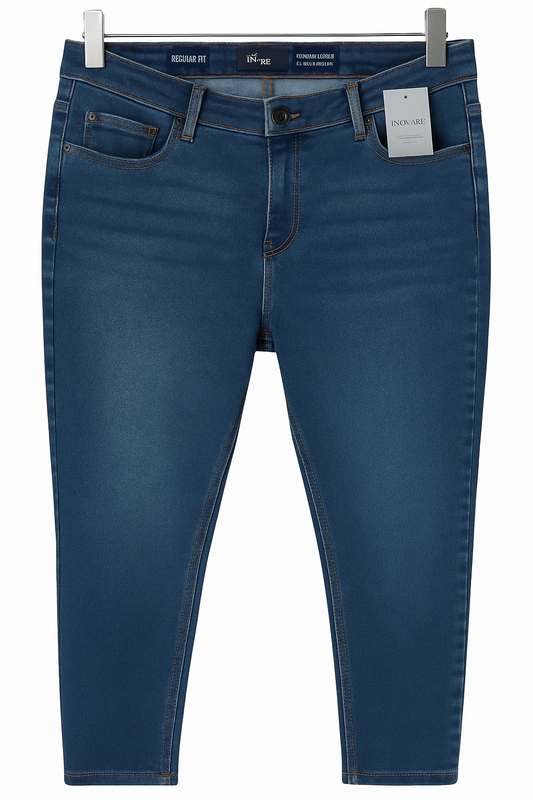 PANTALÓN JEAN HOMBRE AZUL OSCURO LLANO BASTA NORMAL