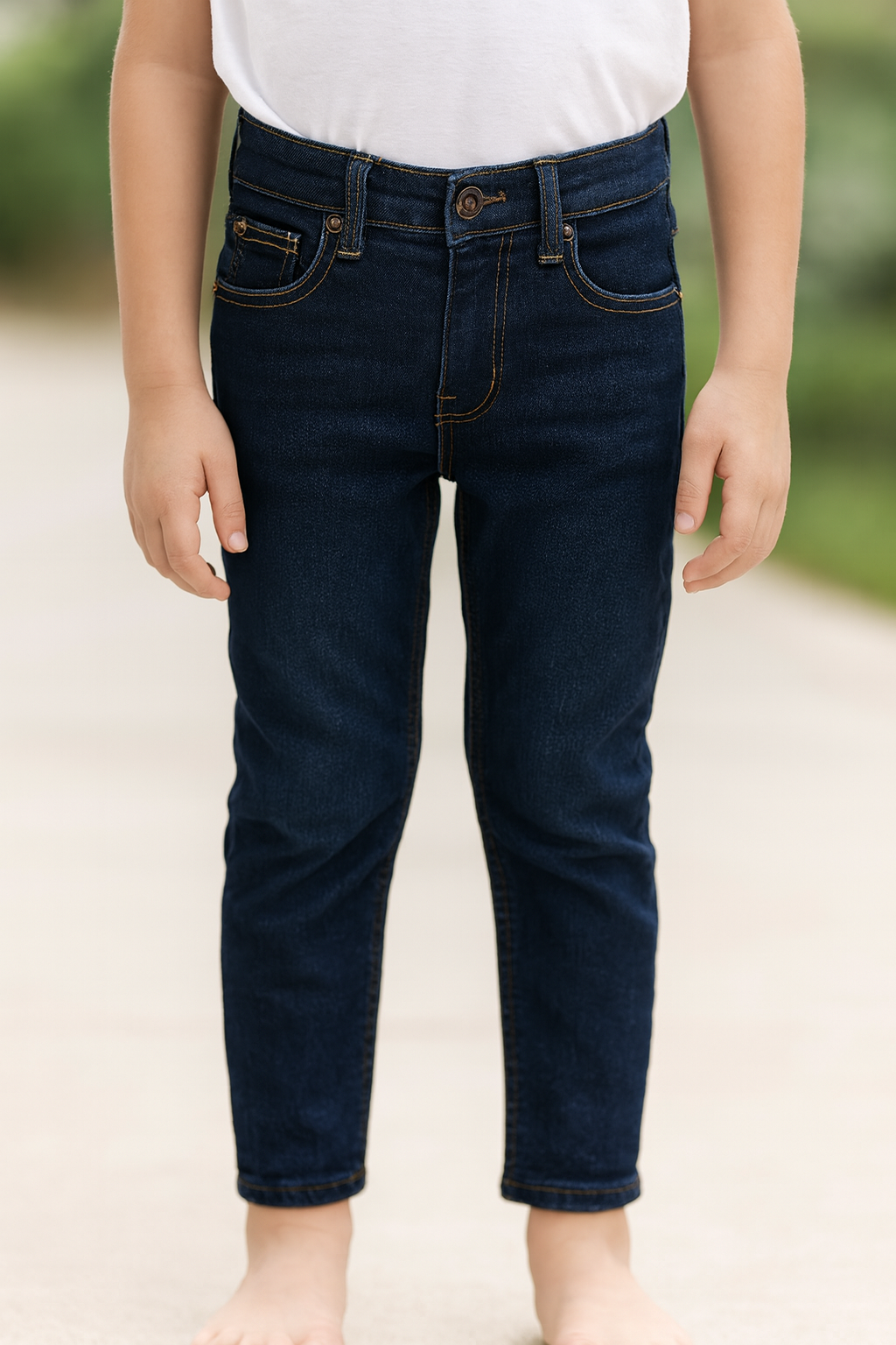PANTALÓN JEAN NIÑO SLIM FIT AZUL