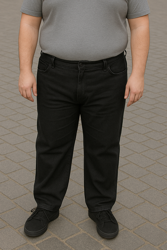 PANTALON JEAN PLUS STRETCH NEGRO