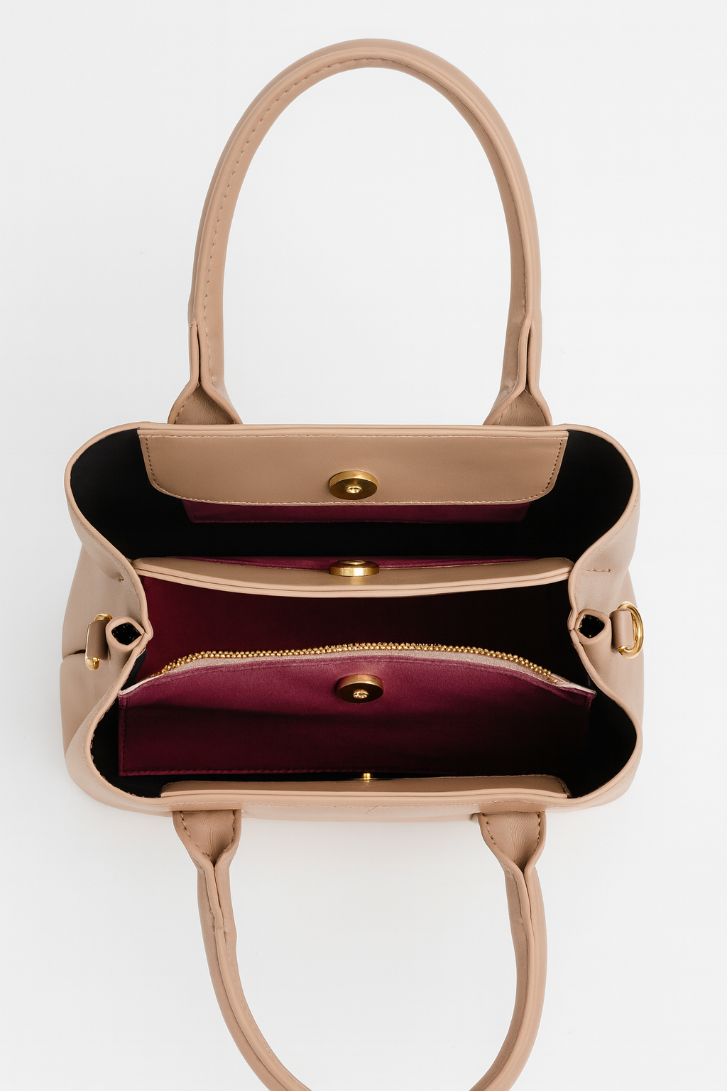 CARTERA DAMA ELEGANTE CON TEXTURA Y PAÑUELO DECORATIVO