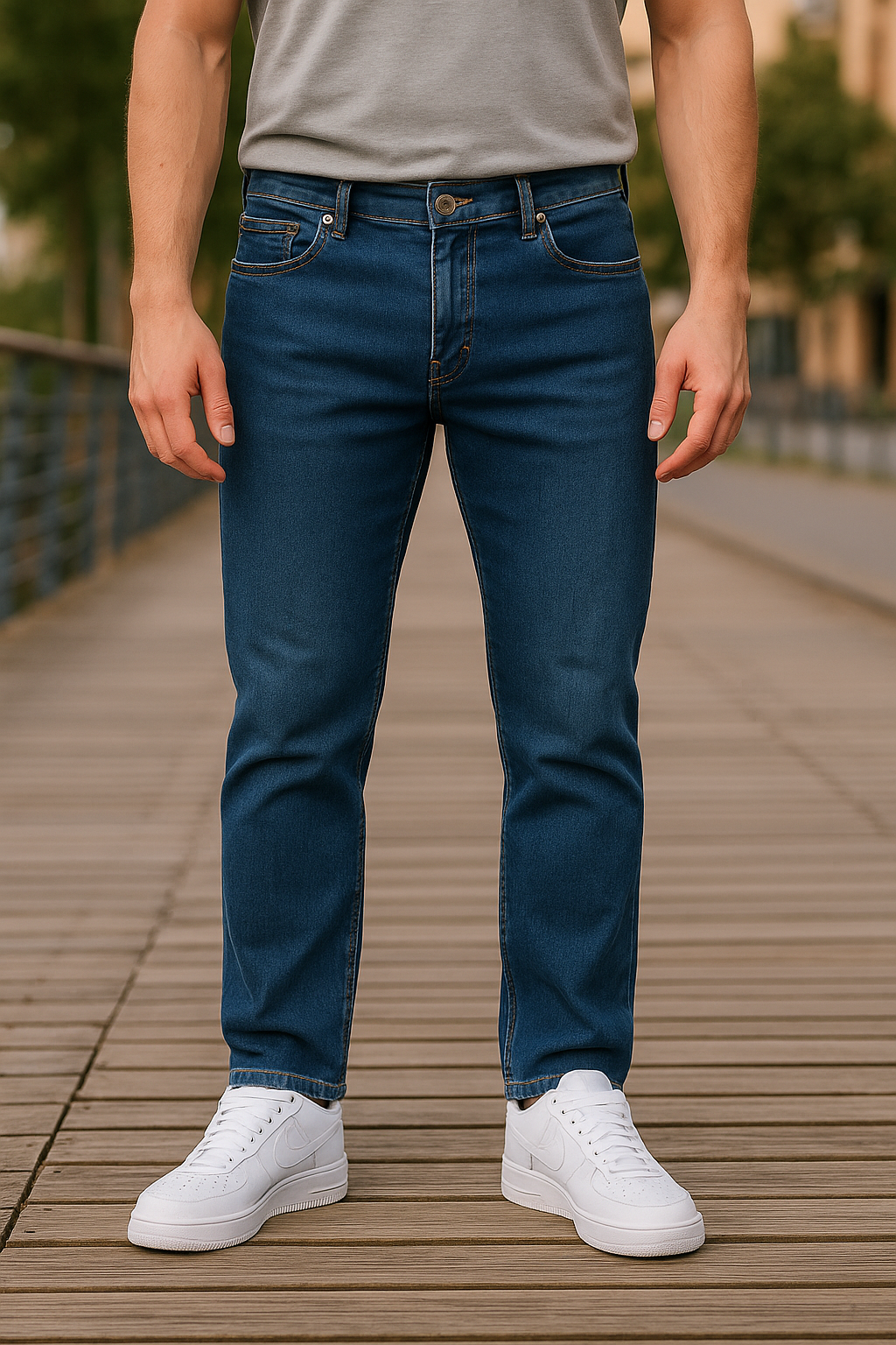 PANTALÓN JEAN SKINNY AZUL OSCURO