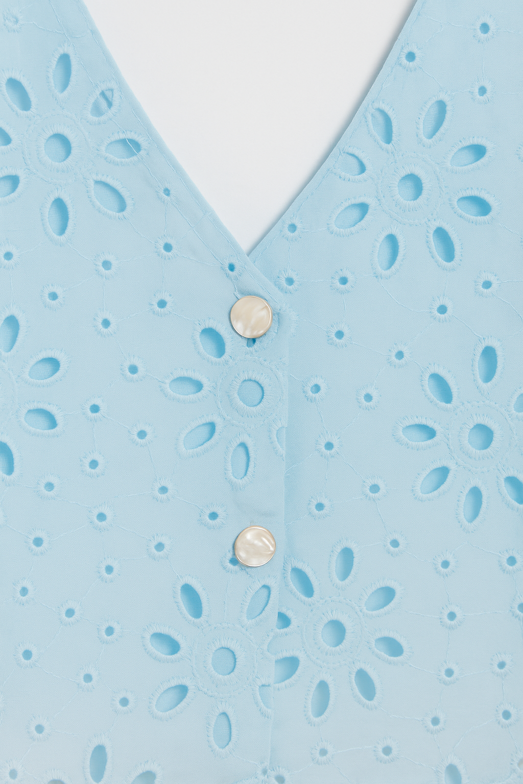 CHALECO DAMA ENCAJE BORDADO FLORAL