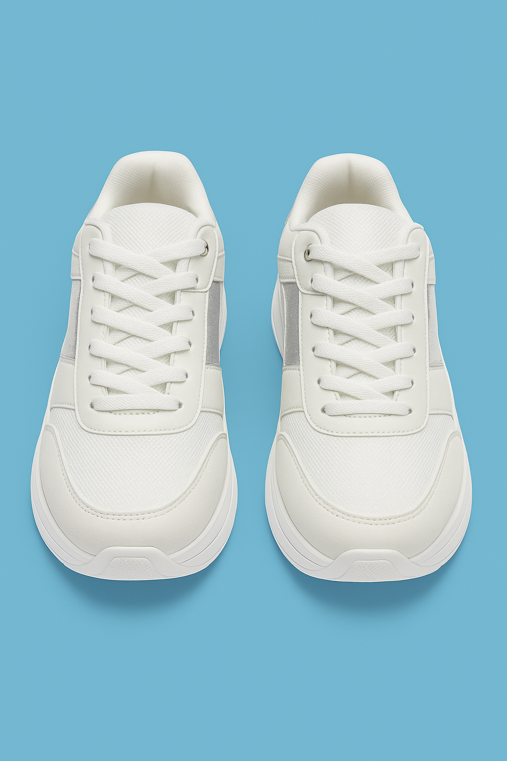 ZAPATO DEPORTIVO DAMA PLANTA ALTA DORADO/PLATEADO