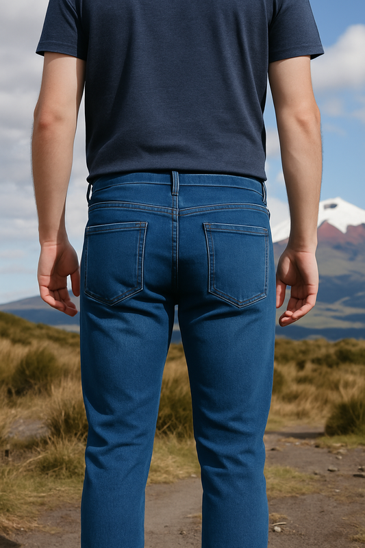 PANTALÓN JEAN SKINNY AZUL CLARO CON ROTOS Y BOTON NEGRO