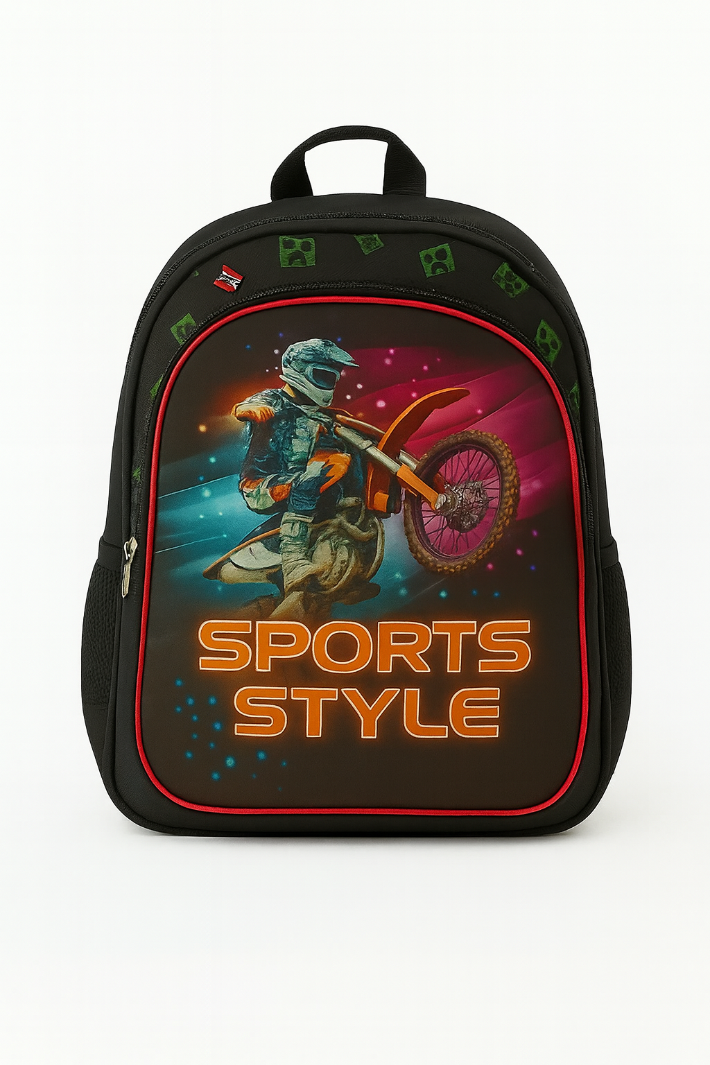 MOCHILA ESCOLAR SPORT STYLE MOTOCICLETA