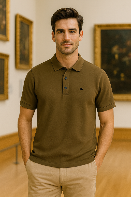 CAMISETA POLO LOGO CORONA