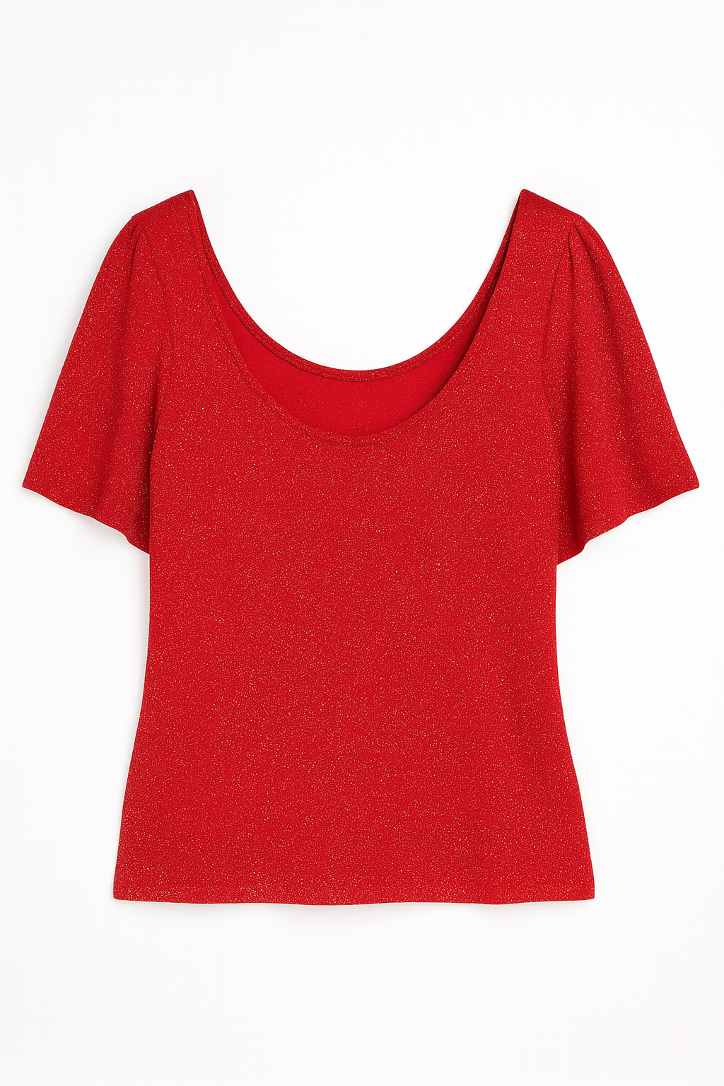 BLUSA DAMA BRILLOS CON APERTURA EN HOMBROS