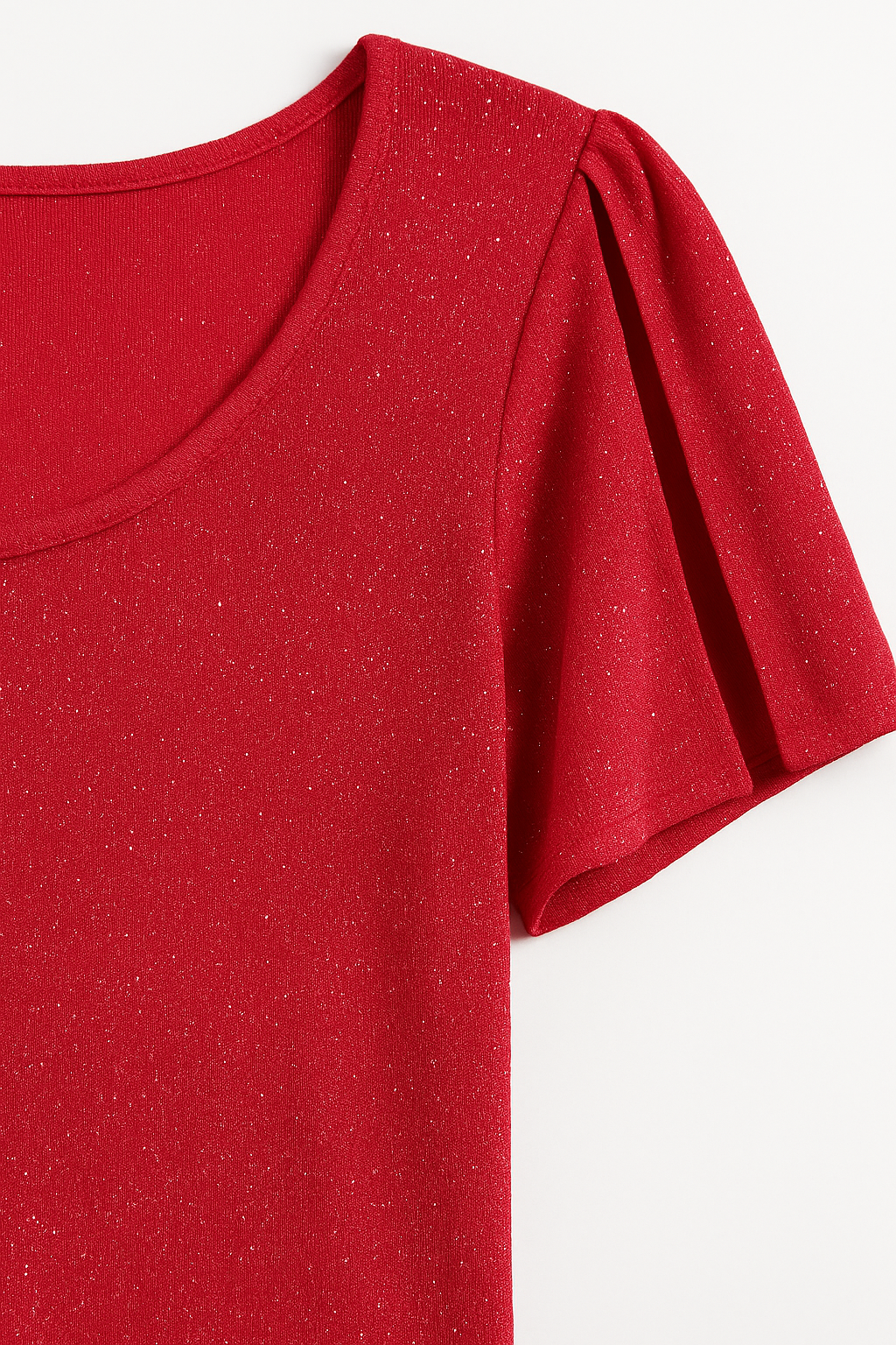 BLUSA DAMA BRILLOS CON APERTURA EN HOMBROS