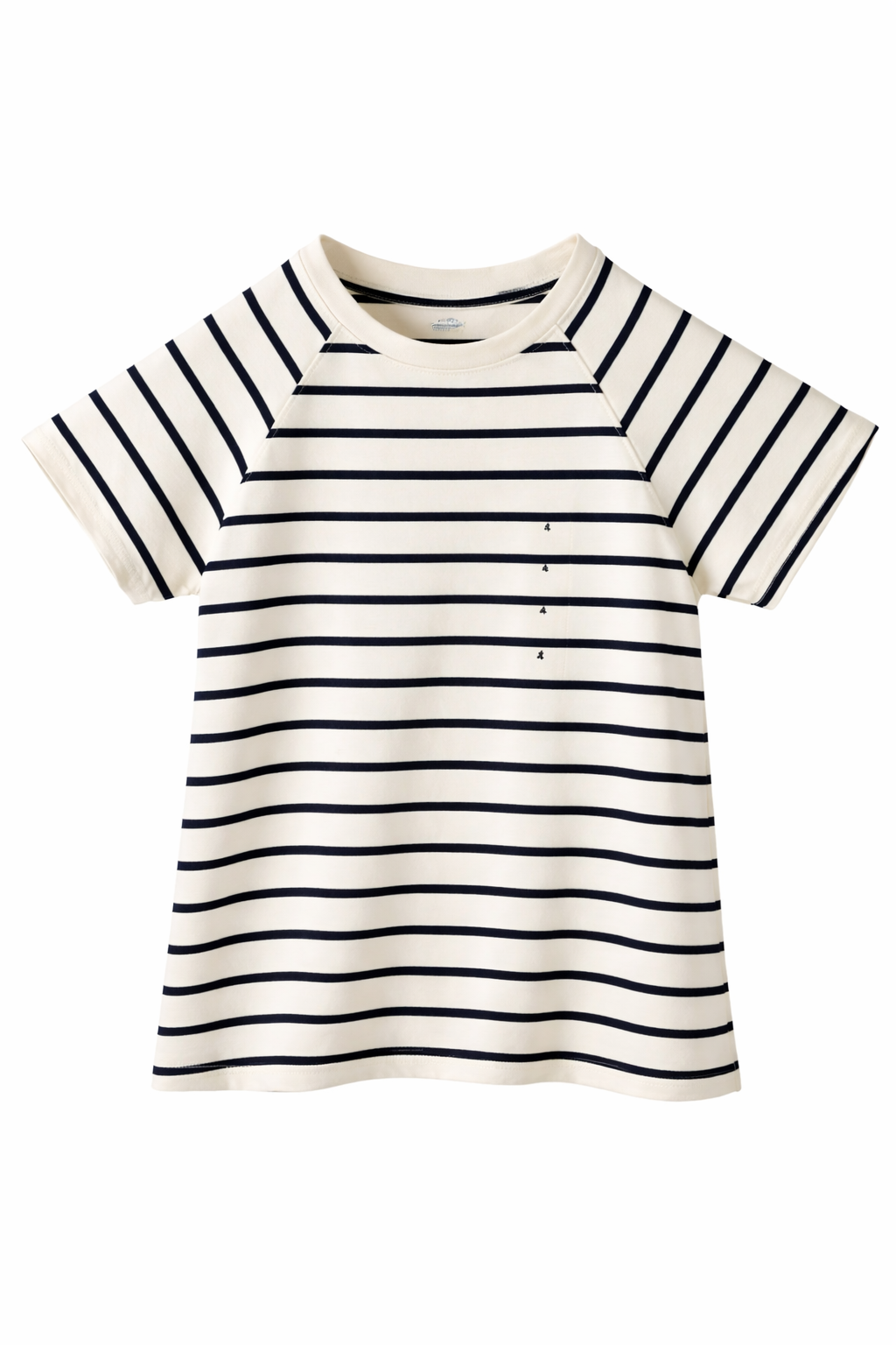 CAMISETA NIÑA MANGA CORTA LÍNEAS A RAYAS