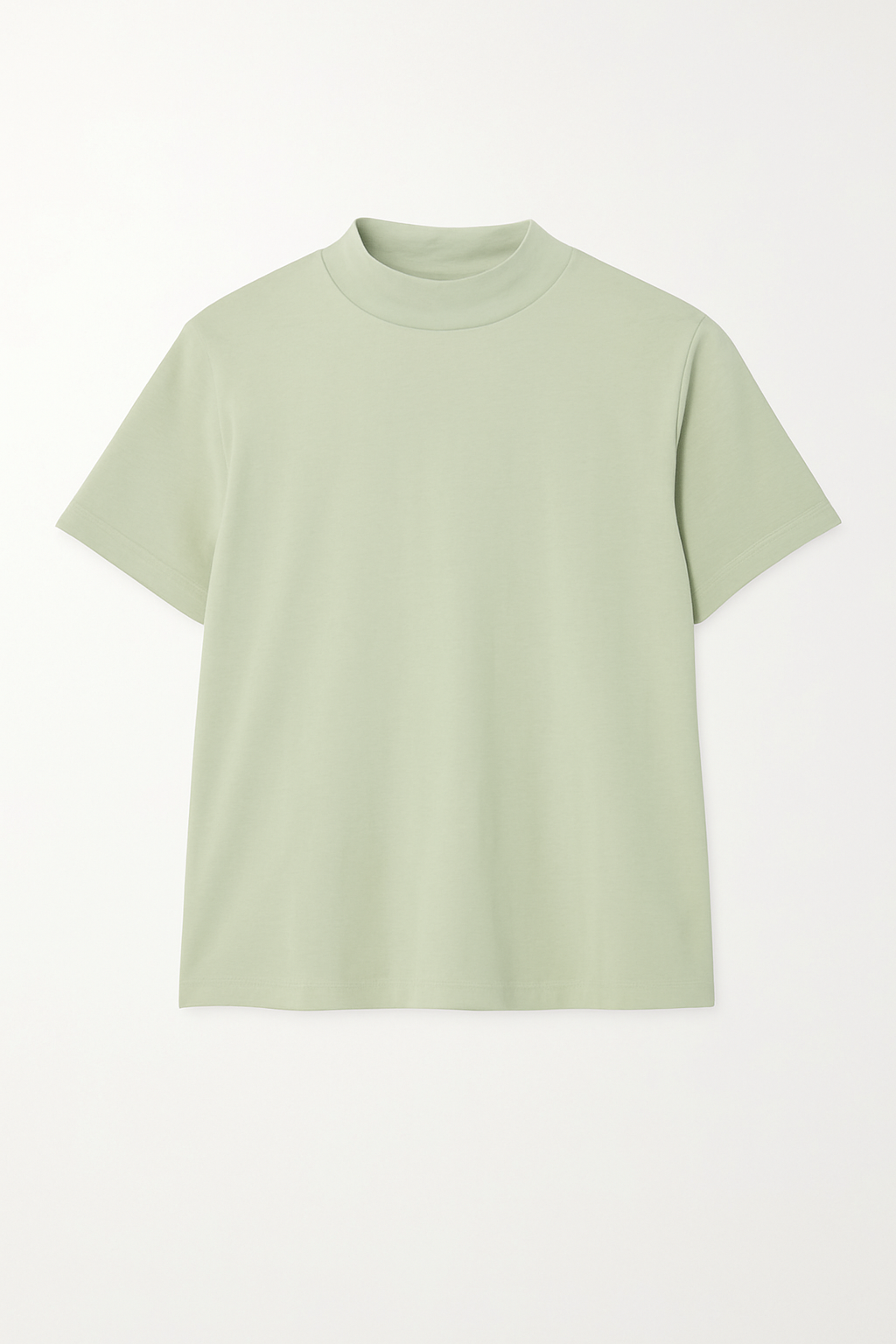 CAMISETA DAMA BASICA TELA ALGODON  CUELLO TORTUGA