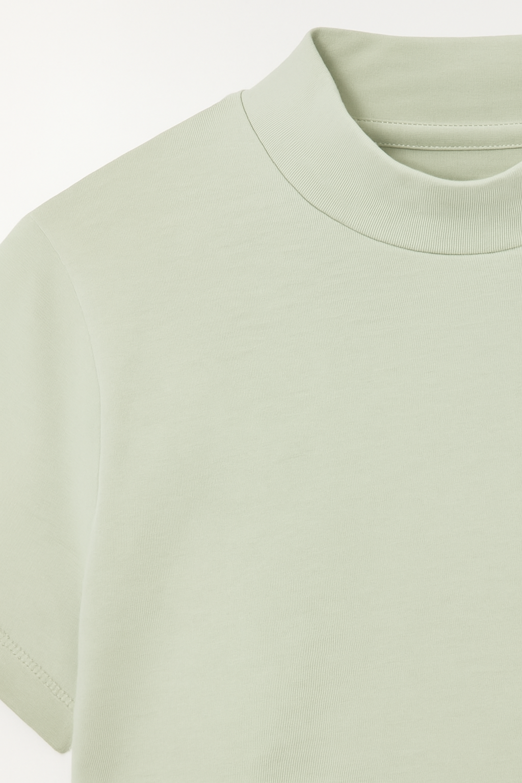 CAMISETA DAMA BASICA TELA ALGODON  CUELLO TORTUGA