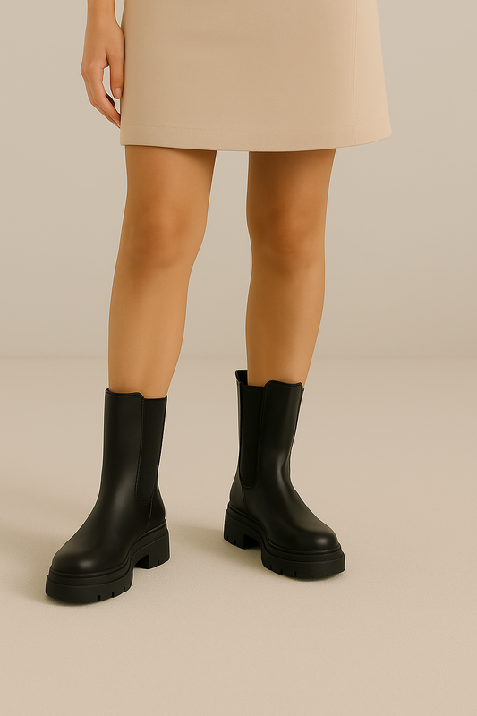 BOTAS DAMA NEGRAS AJUSTABLES