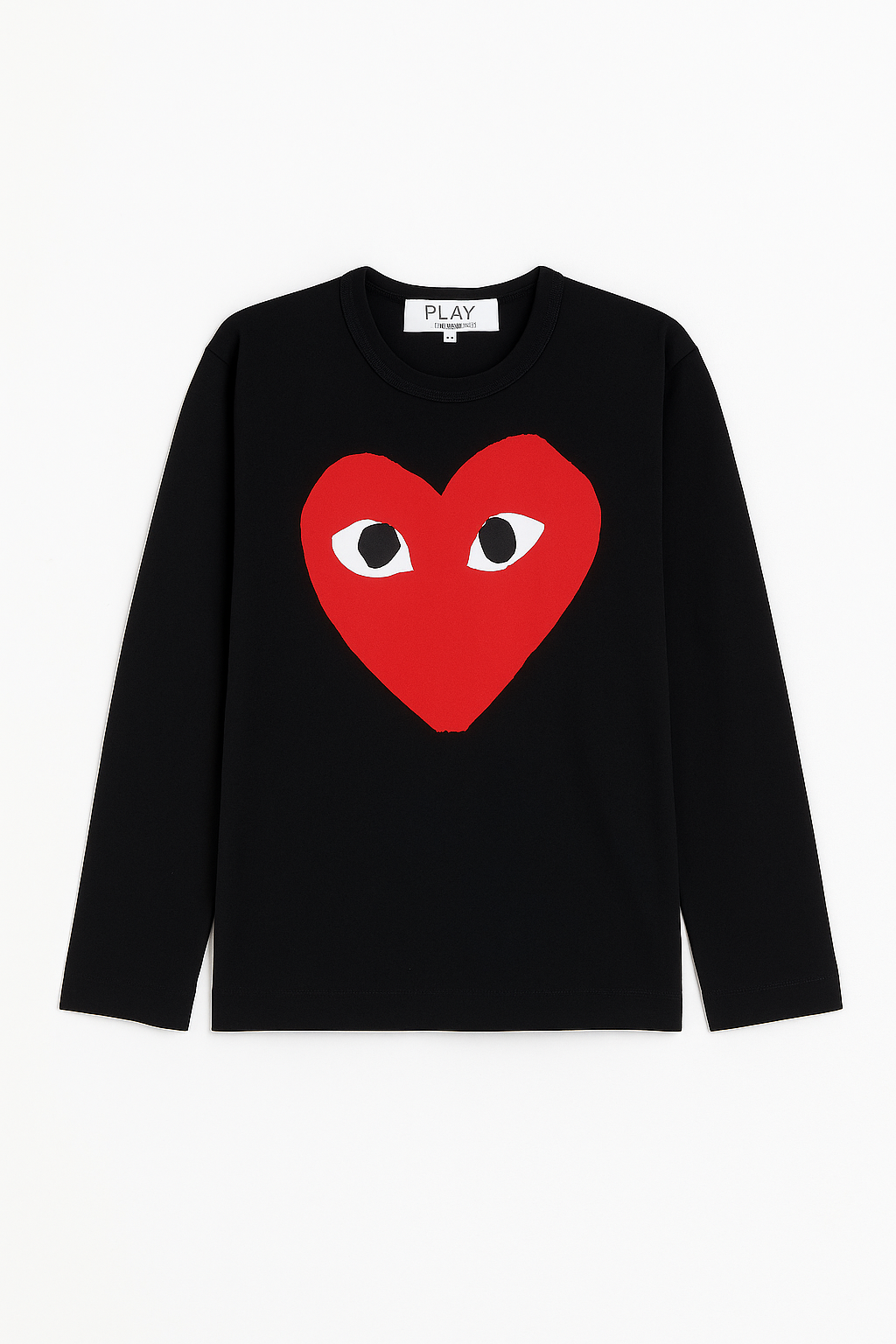 BUZO NEGRO CORAZON UNISEX