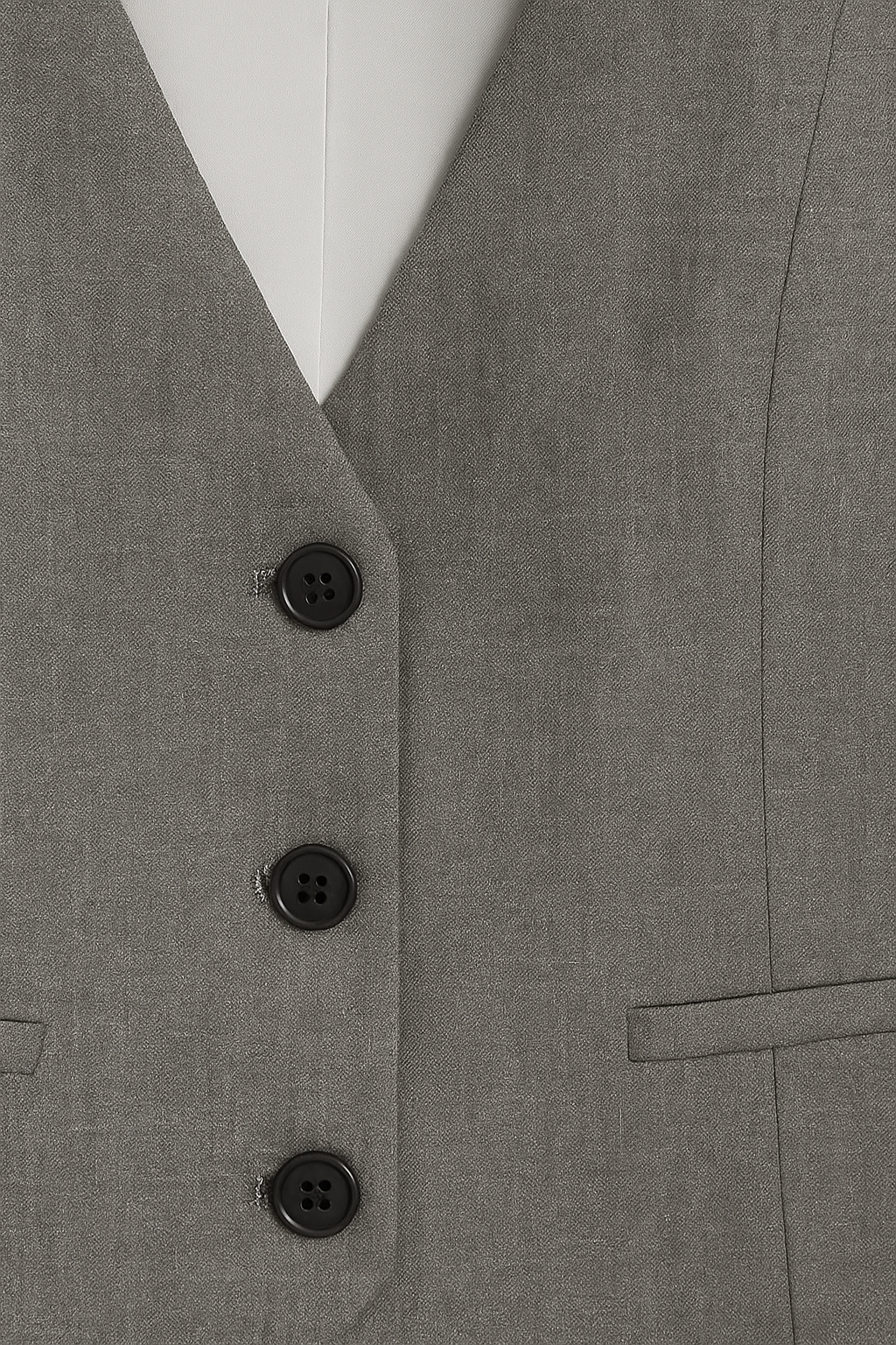 CHALECO DAMA GRIS FORMAL