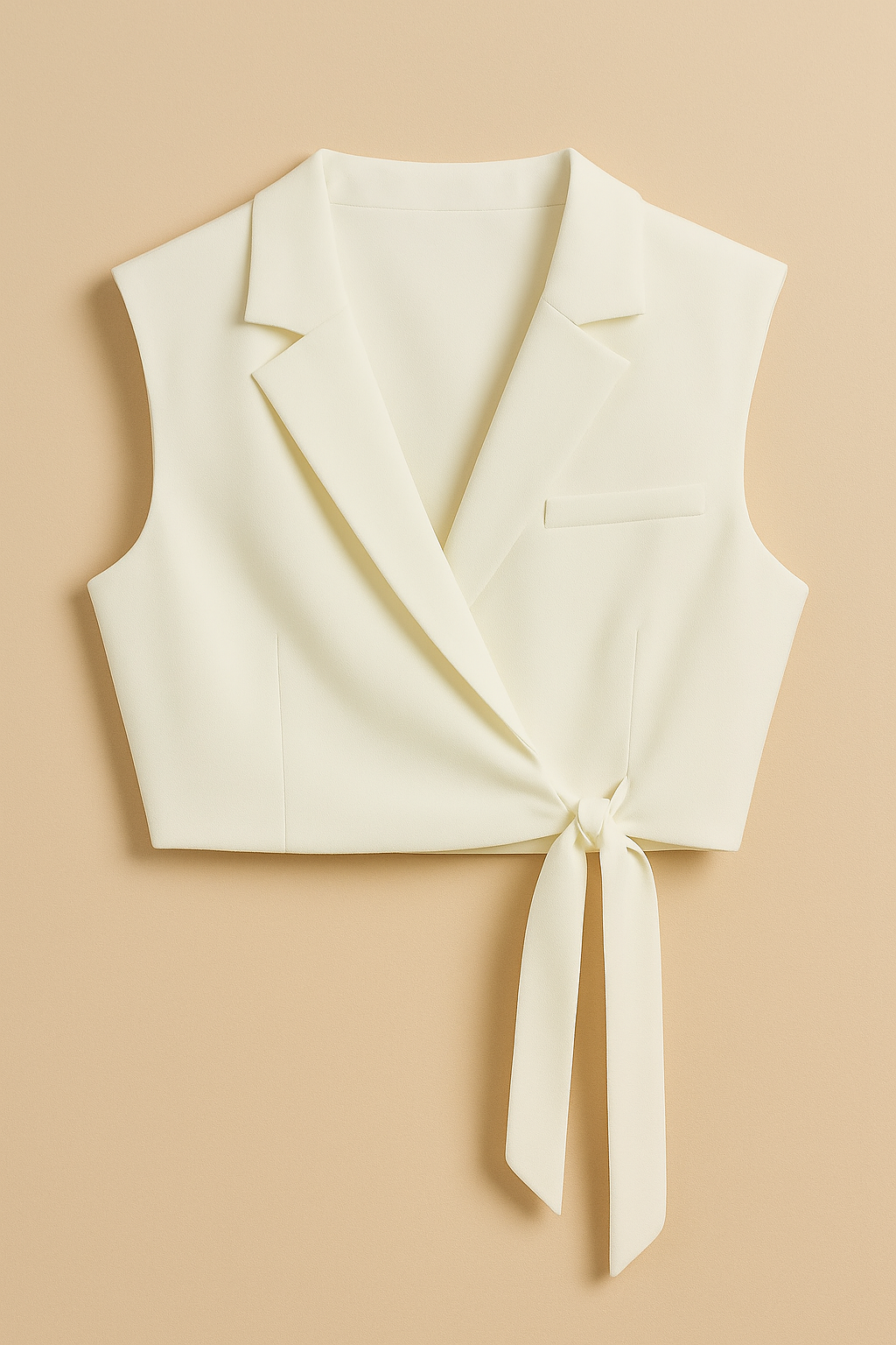 CHALECO DAMA BLANCO FORMAL