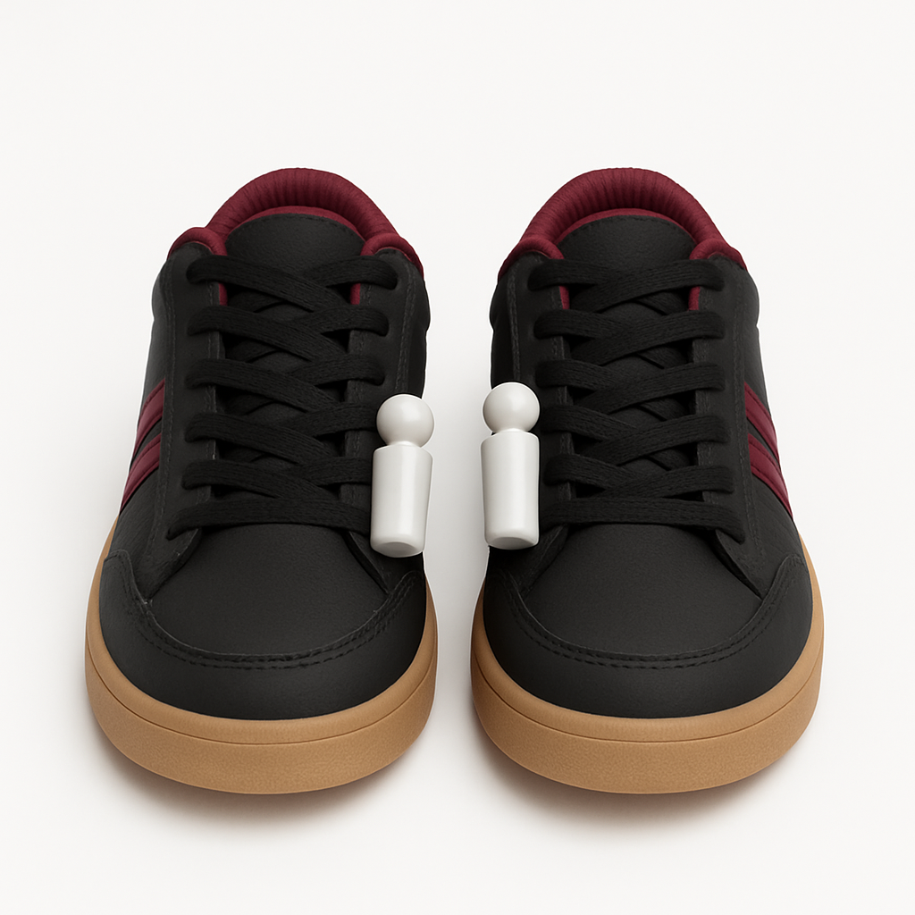 ZAPATO NIÑO PLY STIR NEGRO Y DOS RAYAS ROJAS