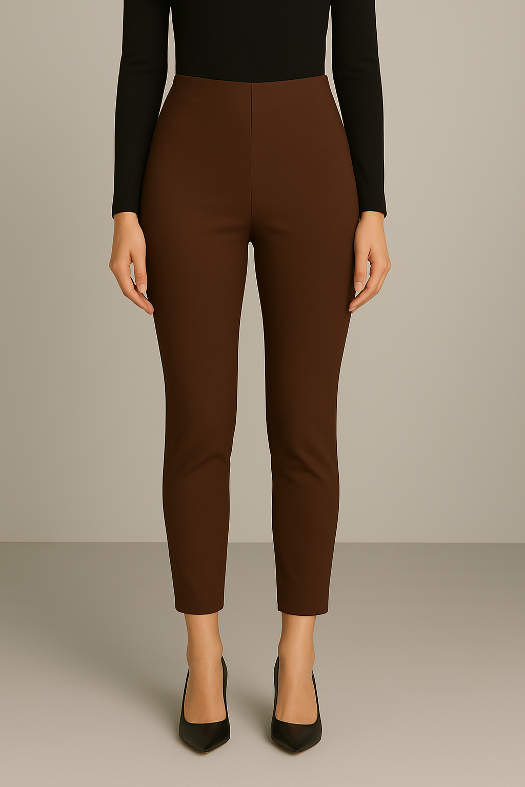 PANTALON DAMA SEMIFORMAL LICRADO PINZAS ABERTURA TOBILLO