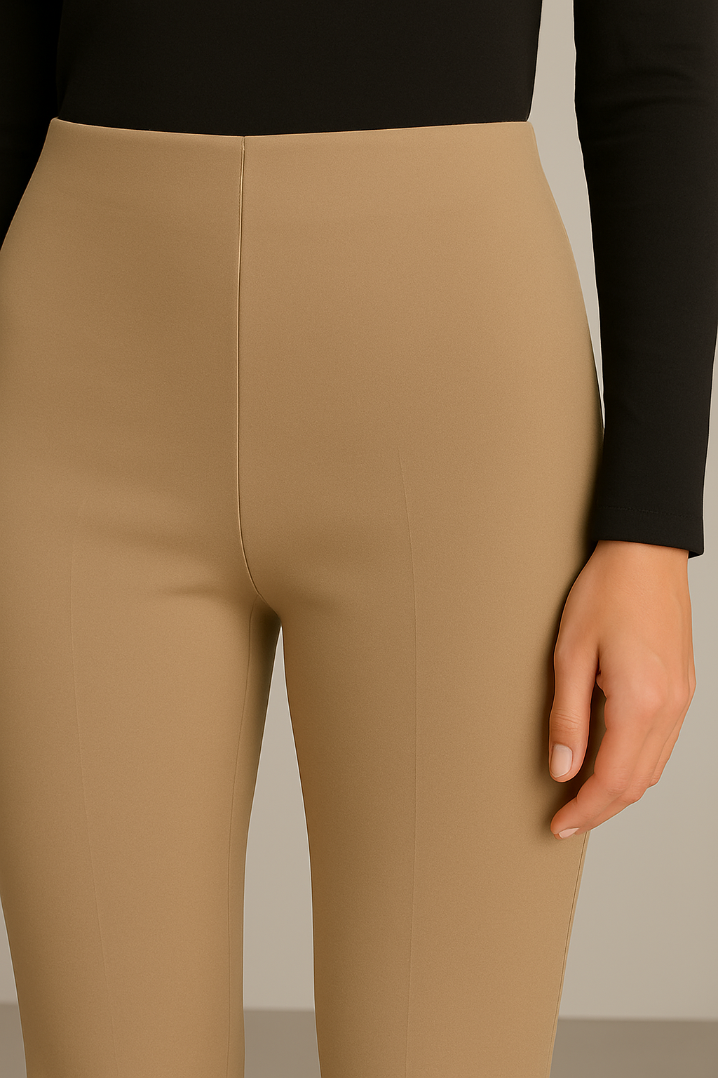 PANTALON DAMA SEMIFORMAL LICRADO PINZAS ABERTURA TOBILLO