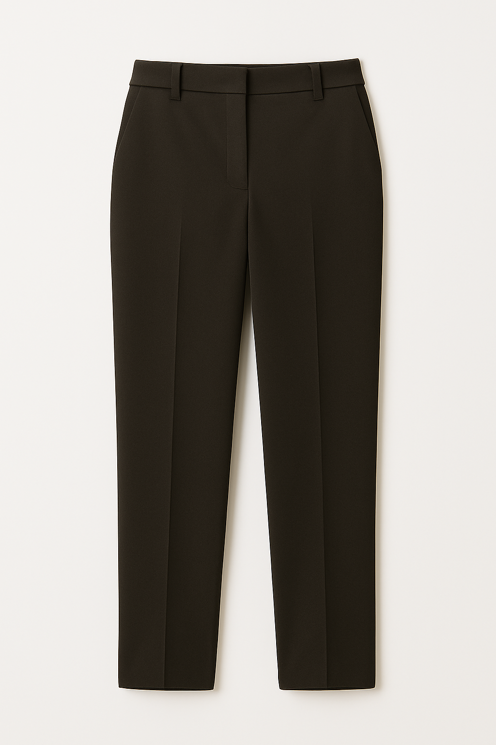 PANTALON DAMA FORMAL NEGRO BASTA AJUSTADA TIRO MODERNO TELA GABARDINA PREMUM BOLSILLOS LATERALES Y TRASEROS