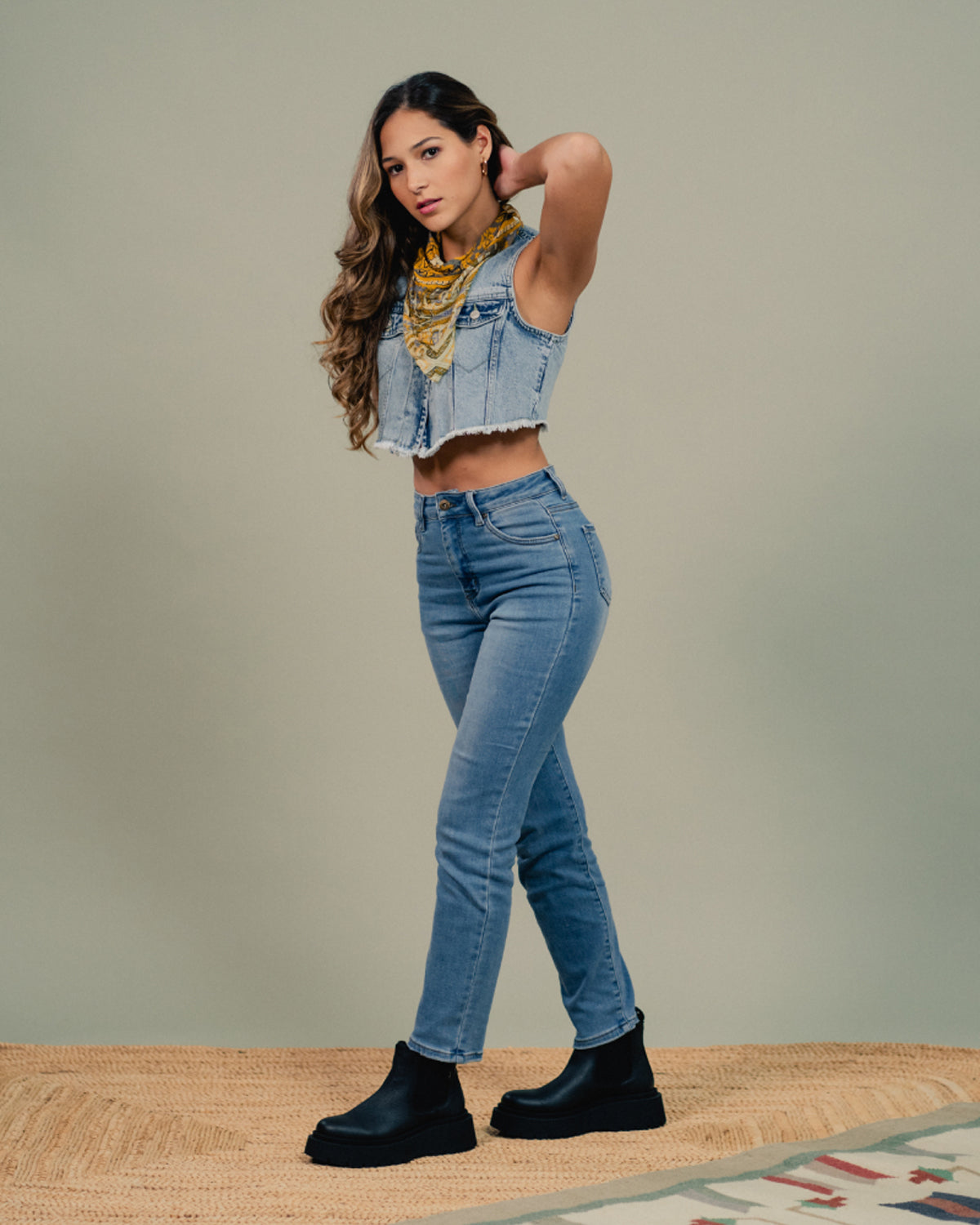 JEAN MOMFIT URBAN DAMA AZUL CLARO