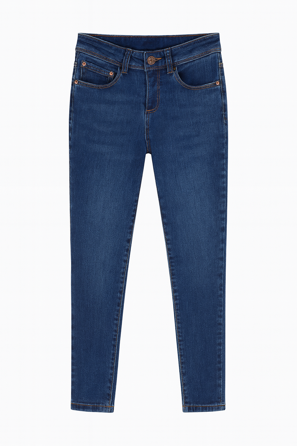 PANTALÓN JEAN NIÑA CORTE RECTO AZUL OSCURO