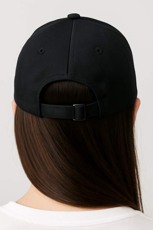 GORRA NEGRA LLANA AJUSTABLE UNISEX
