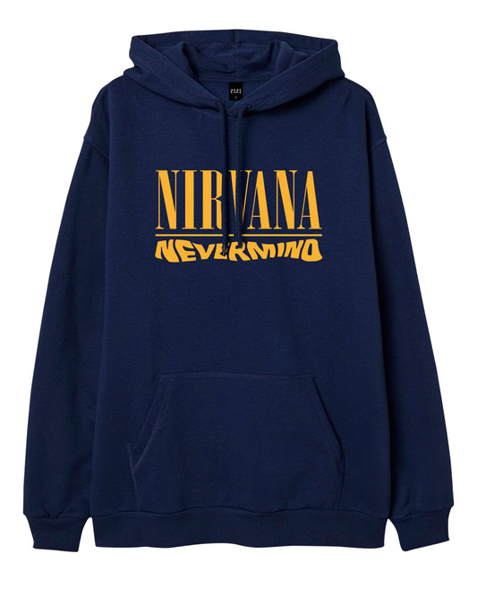 HOODIE AZUL MARIN NIRVANA