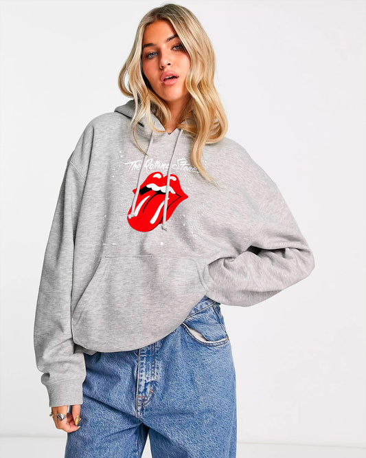 HOODIE GRIS ROLLING STONES