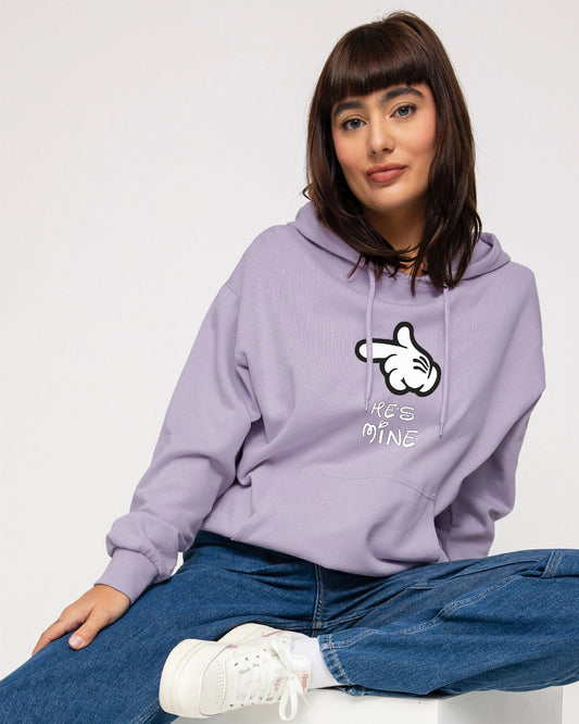 HOODIE LILA HE IS MINE