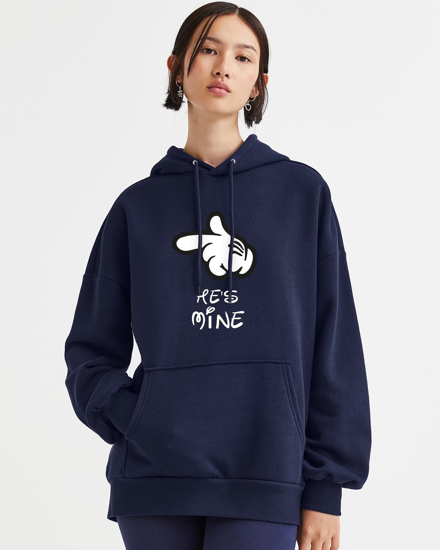 HOODIE AZUL HE IS MINE