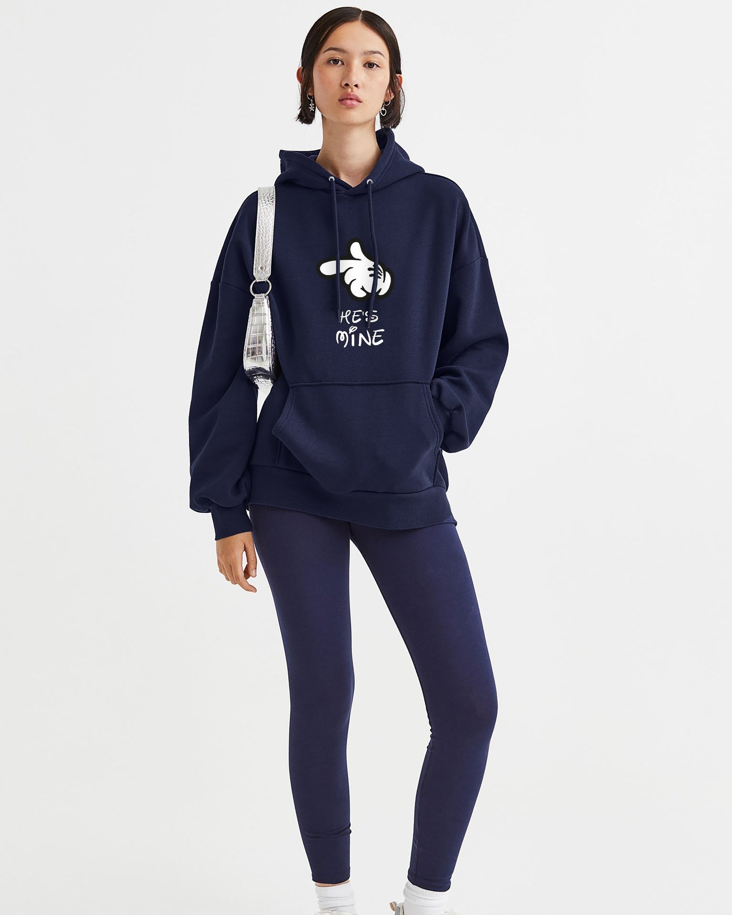 HOODIE AZUL HE IS MINE