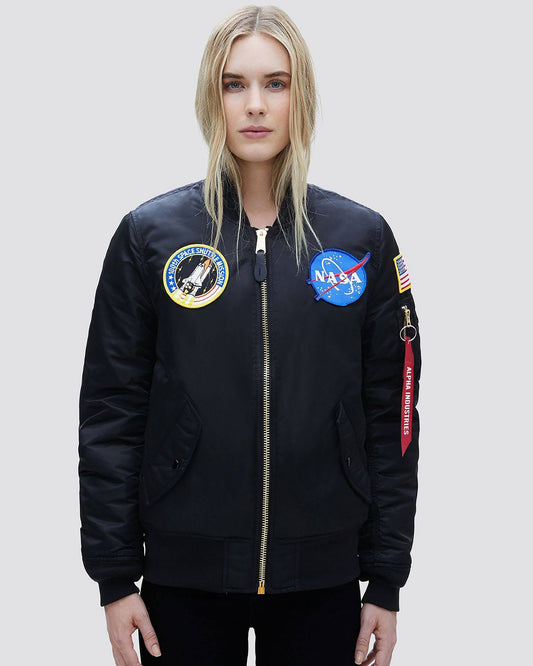 BOMBER JACKET NASA NEGRA