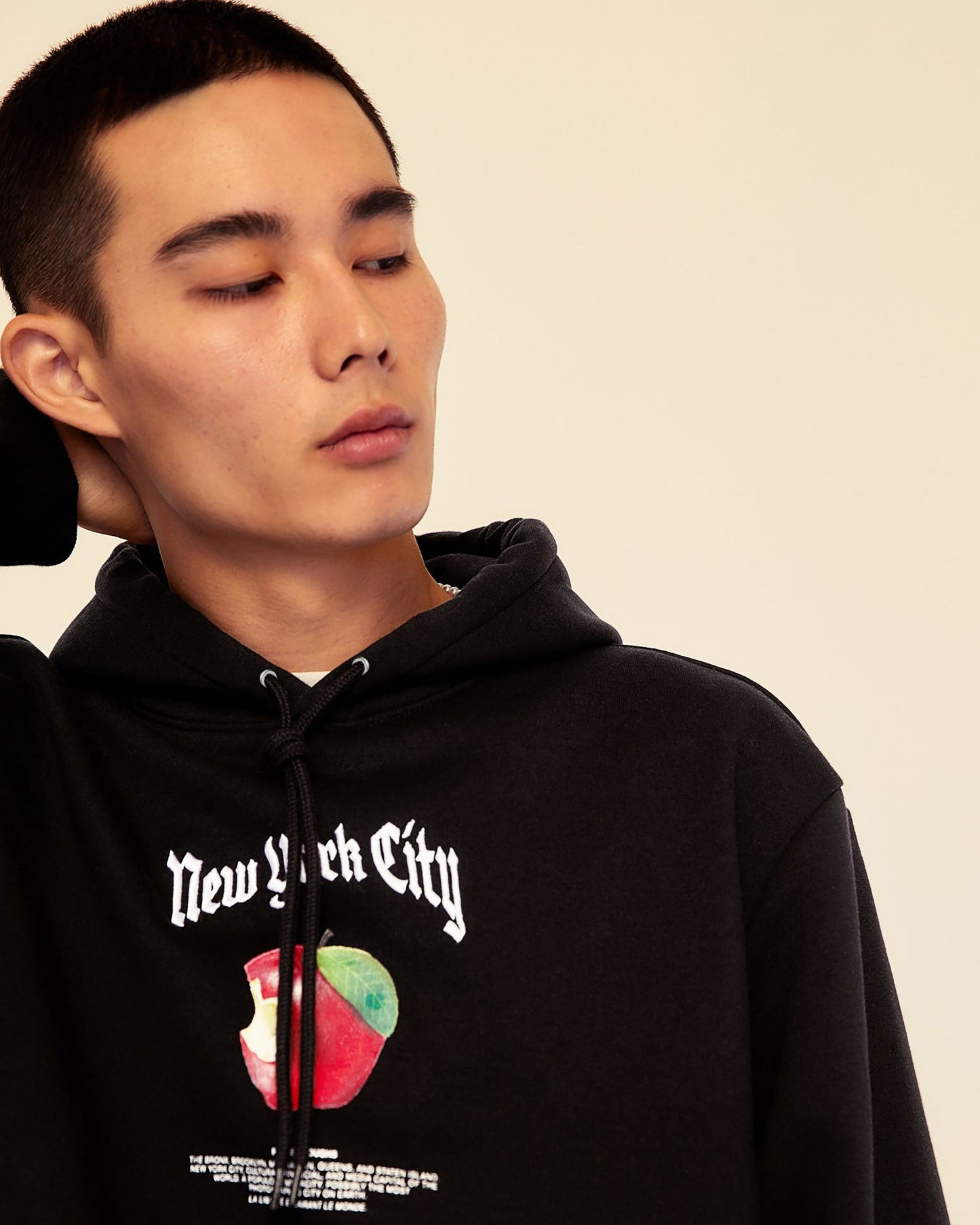 HOODIE NEGRO NEW YORK CITY