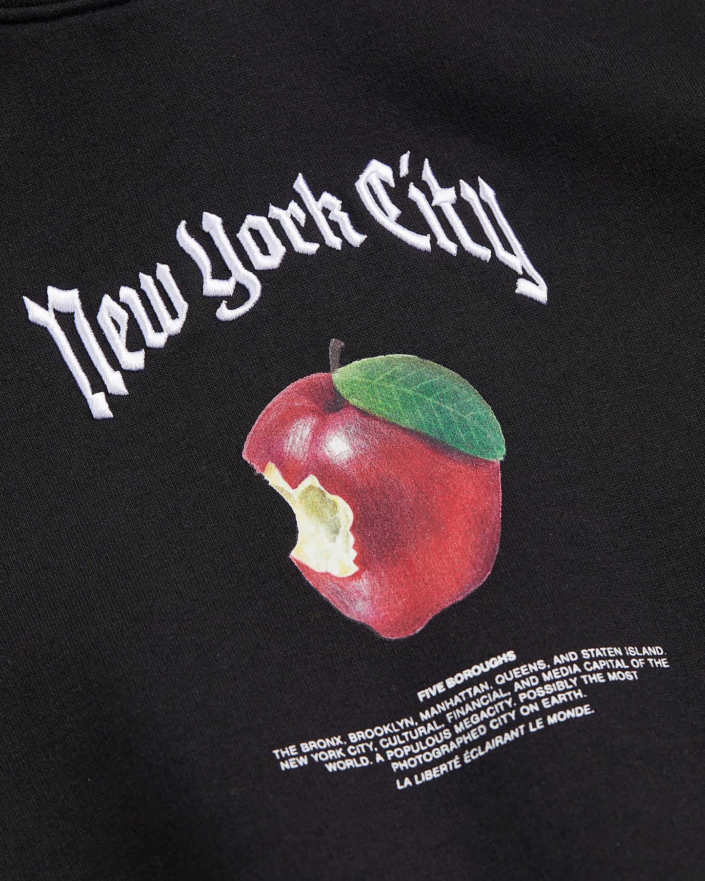 HOODIE NEGRO NEW YORK CITY