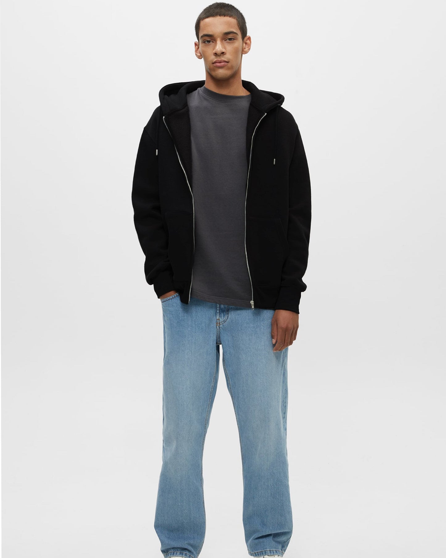 CHOMPA FLEECE NEGRA