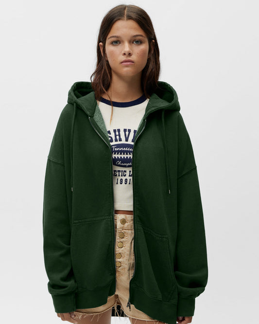 CHOMPA FLEECE VERDE BOTELLA