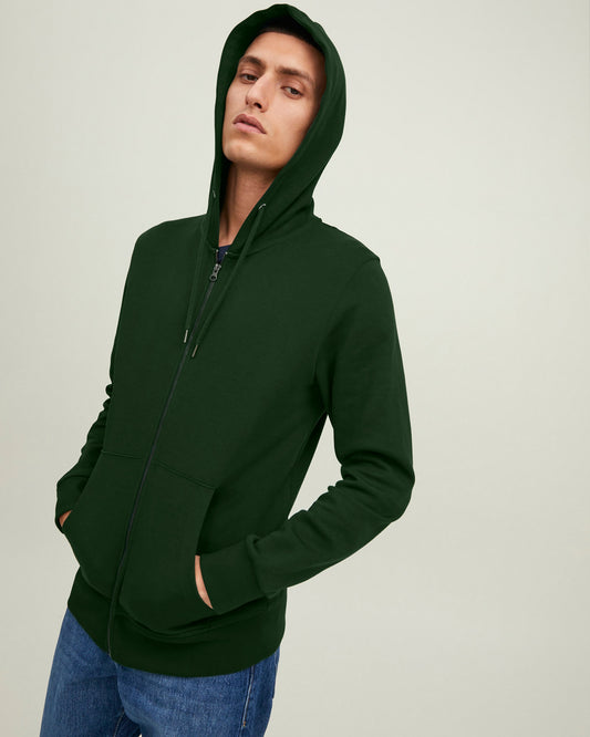 CHOMPA FLEECE VERDE BOTELLA
