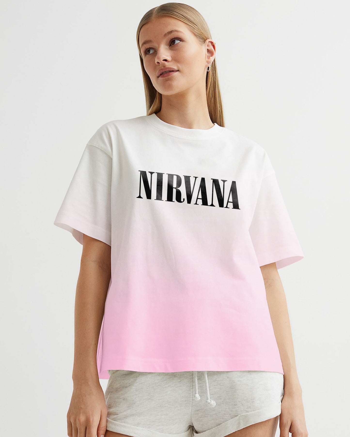 CAMISETA TINT ROSADO CARITA NIRVANA