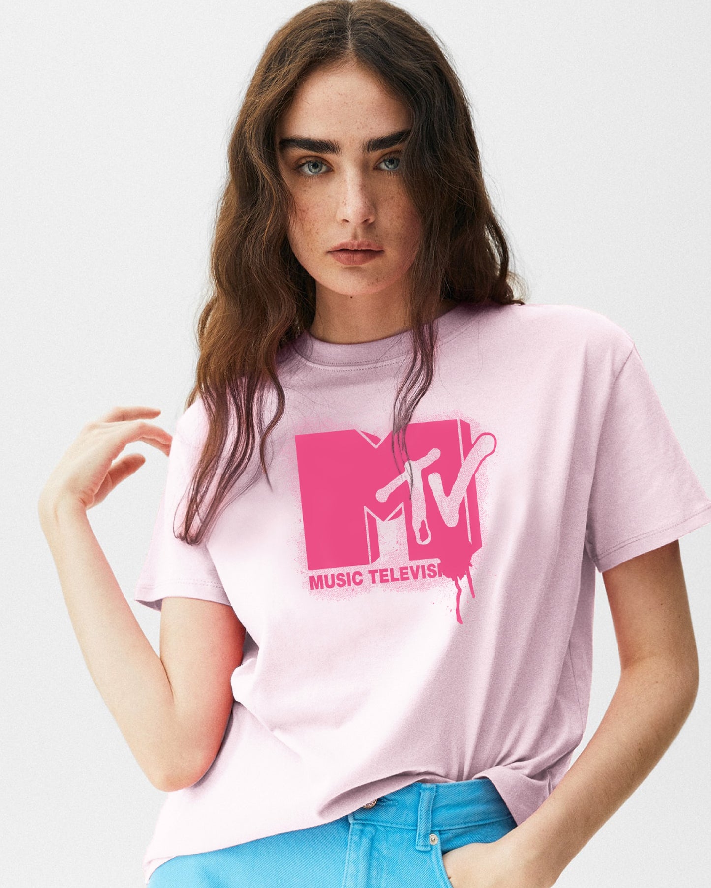 CAMISETA ROSA MTV