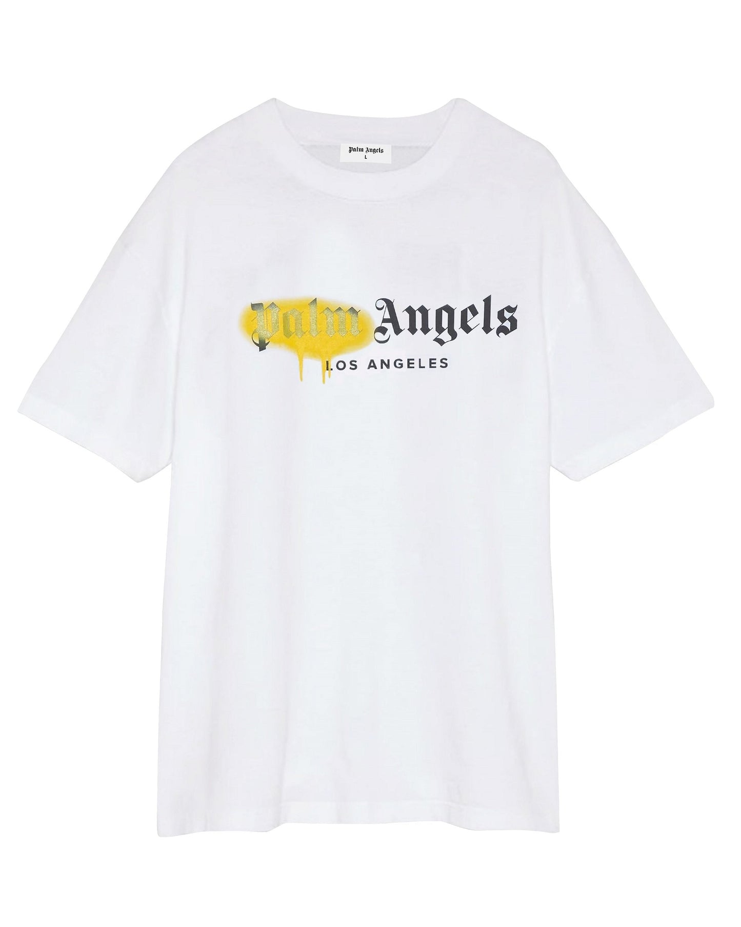 CAMISETA PALM ANGELS SPRAY AMARILLO