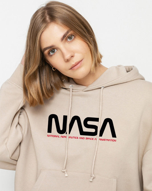 HOODIE NASA CREMA BANDERA