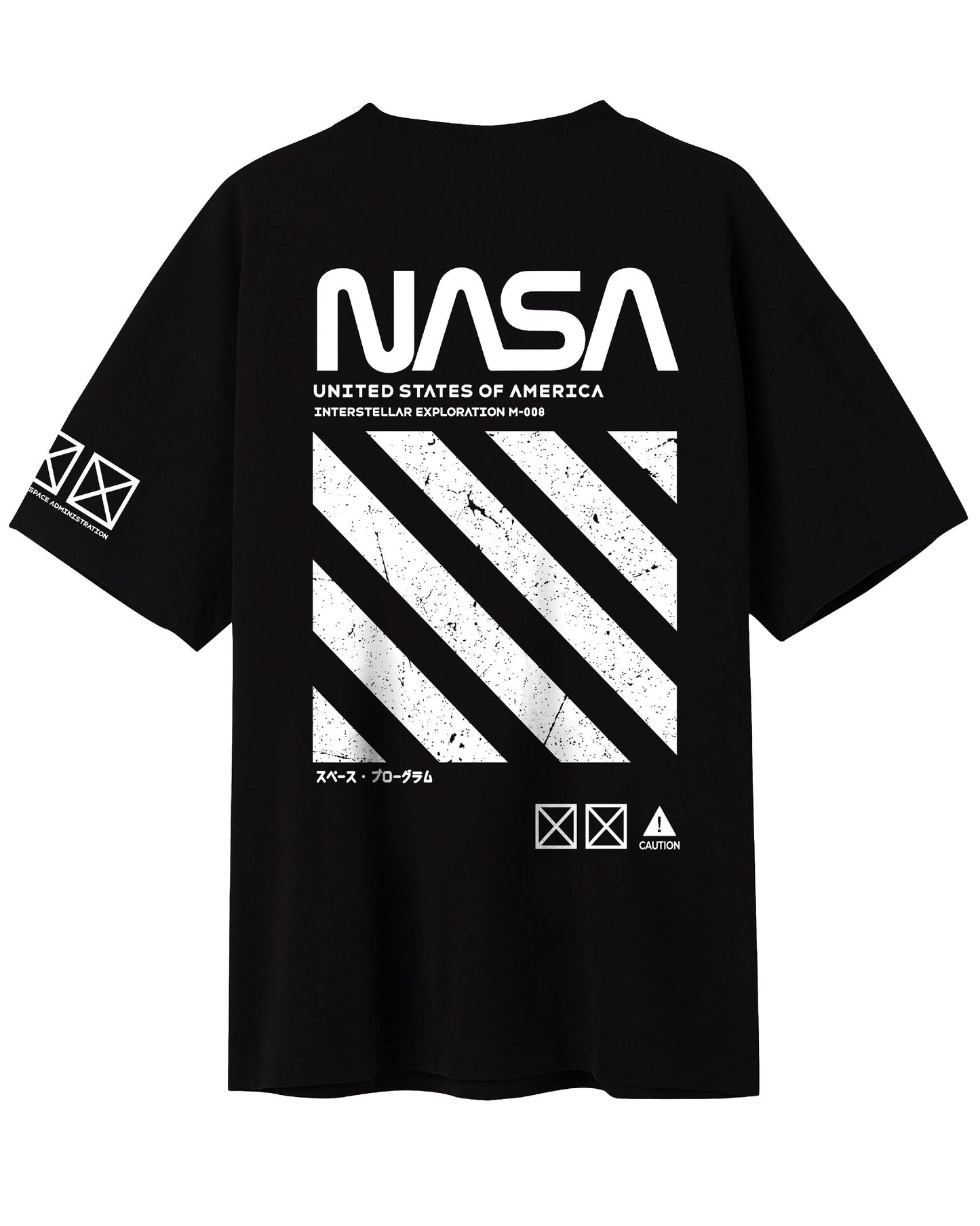 CAMISETA NASA NEGRA OVERSIZE