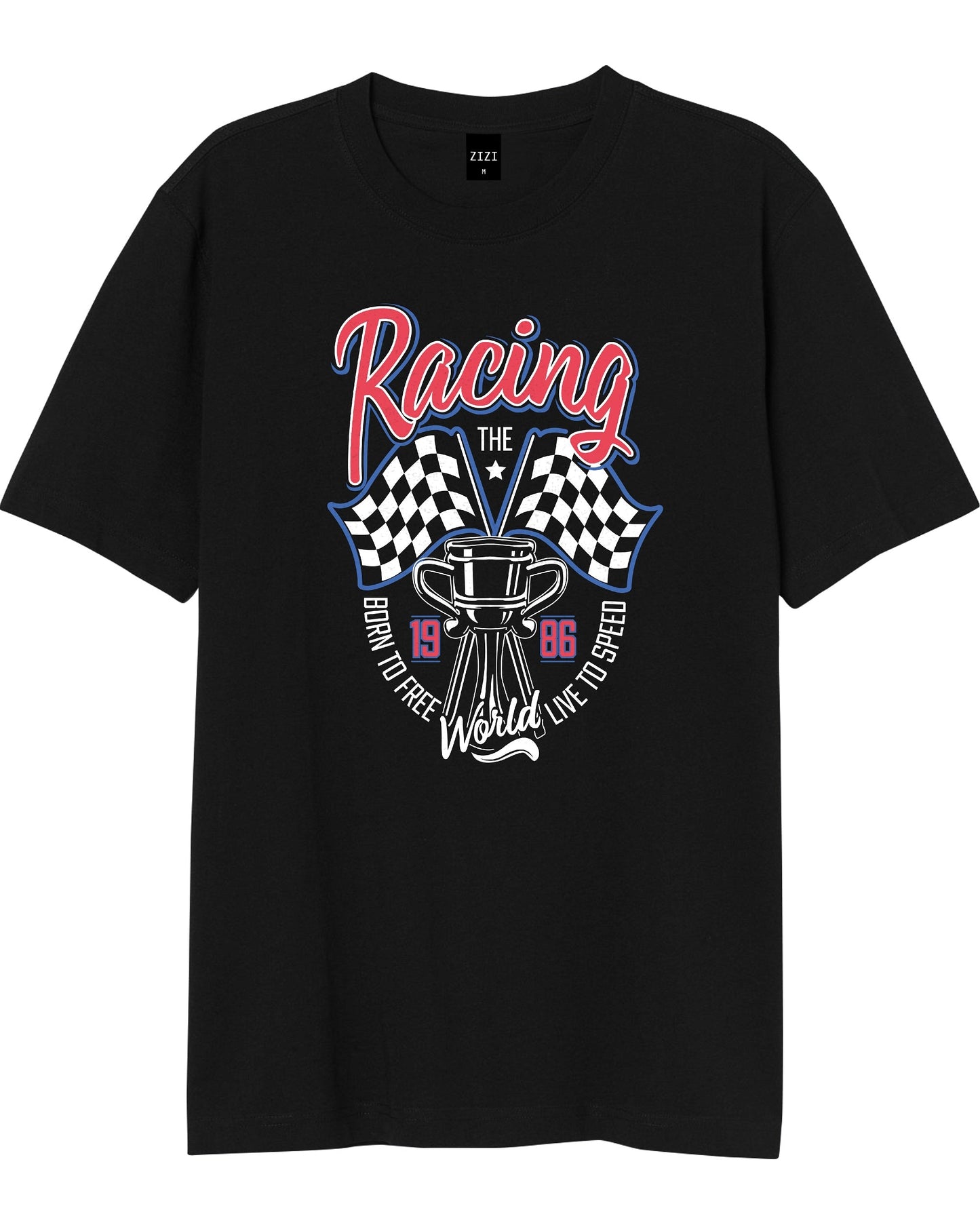 CAMISETA NEGRA RACING