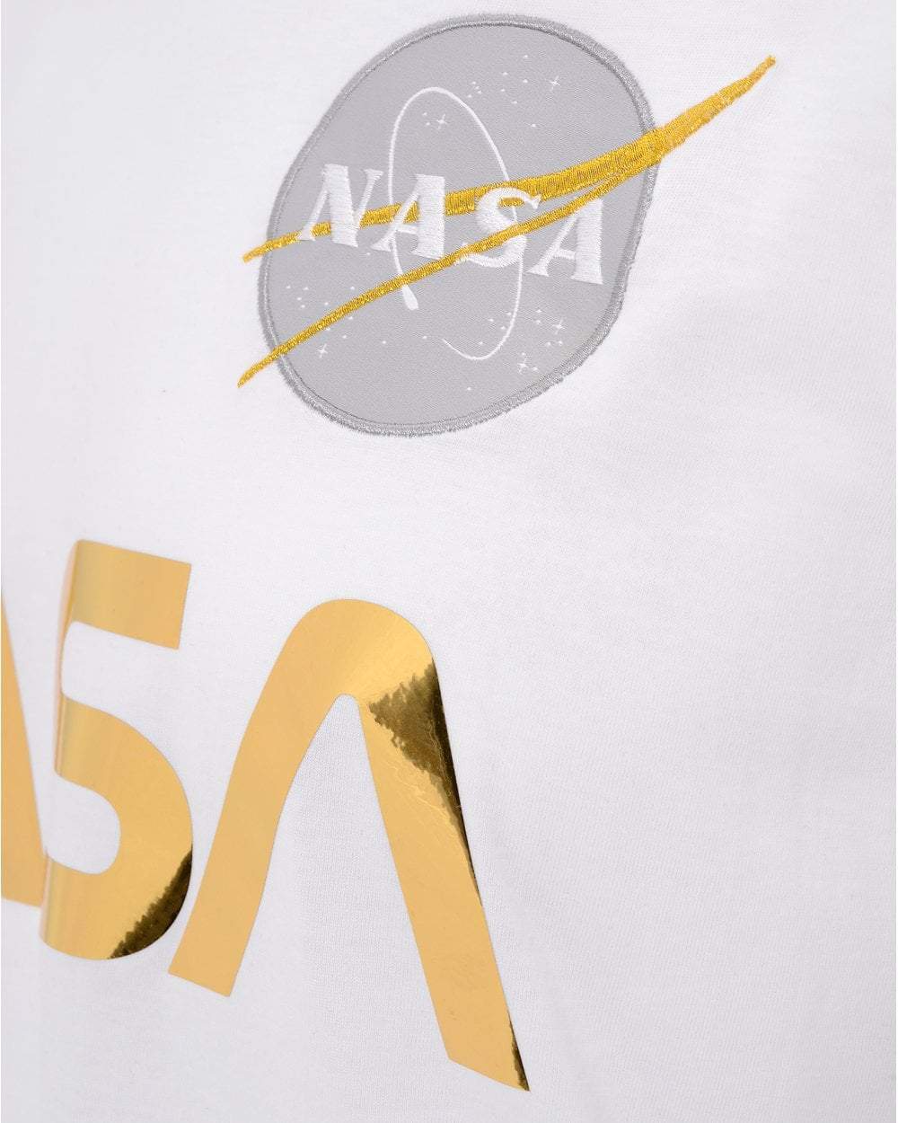 CAMISETA NASA BLANCA  GOLD