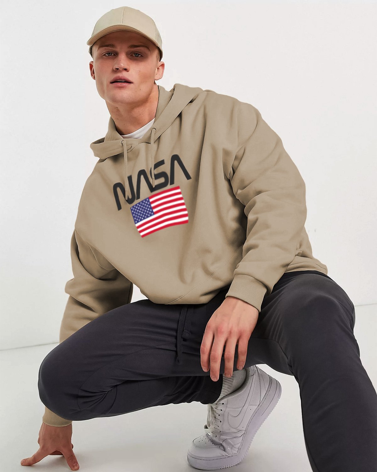 HOODIE NASA HABANO LOGO BANDERA