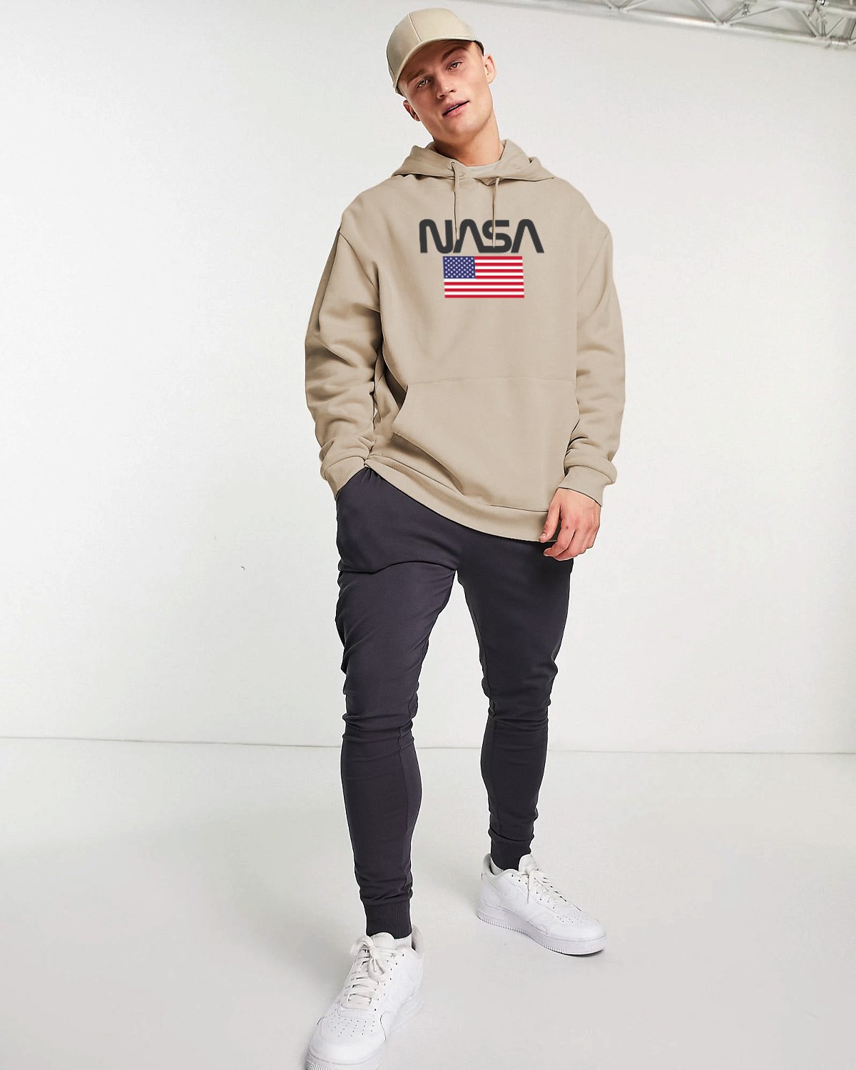 HOODIE NASA HABANO LOGO BANDERA