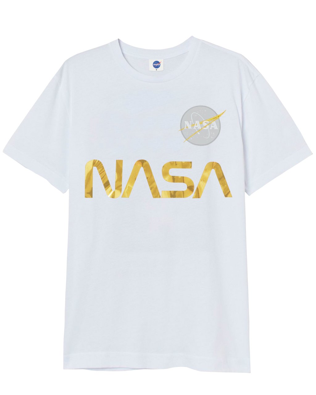 CAMISETA NASA  BLANCA GOLD