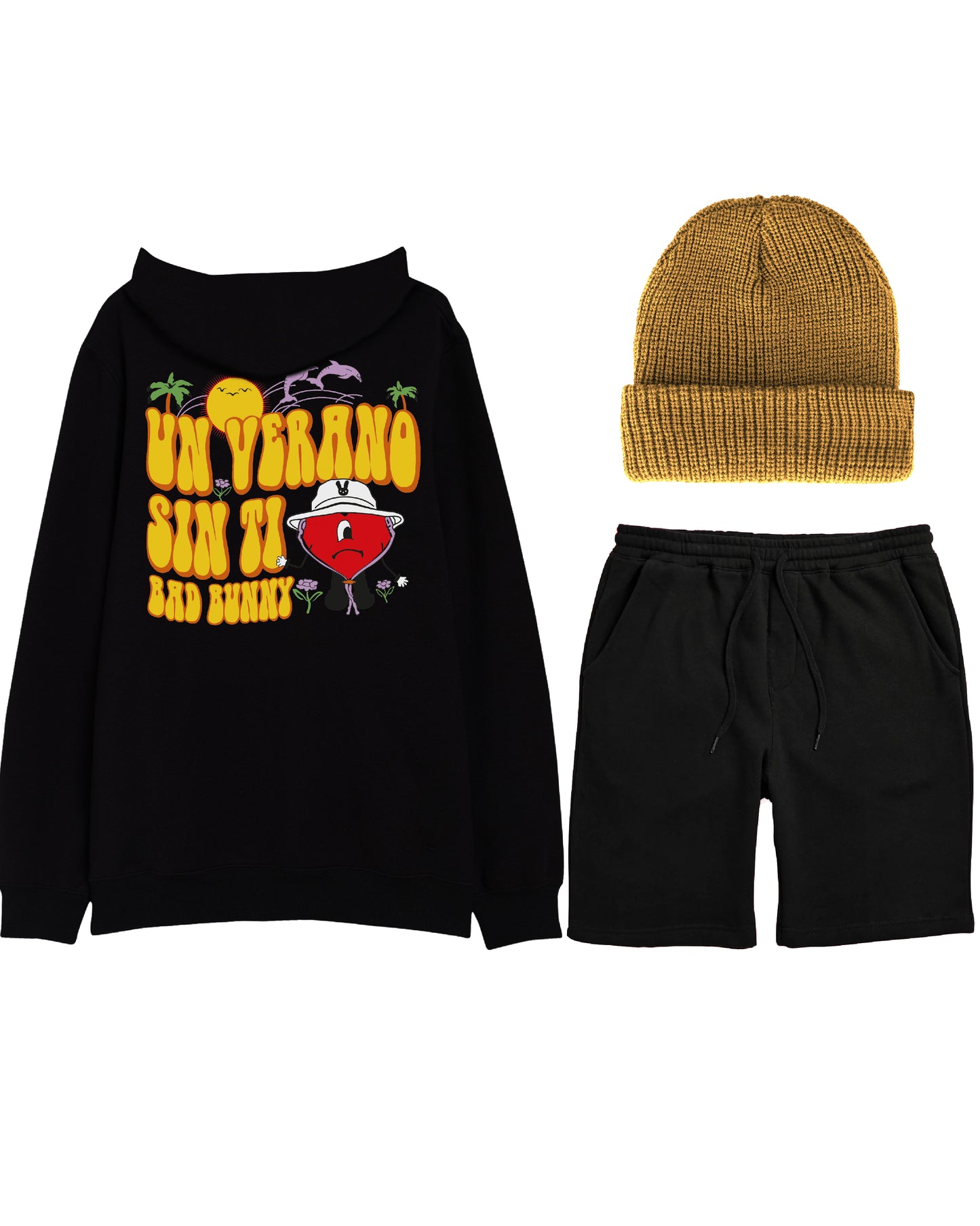 CONJUNTO STYLE  (SUDADERA + SHORT + GORRO)